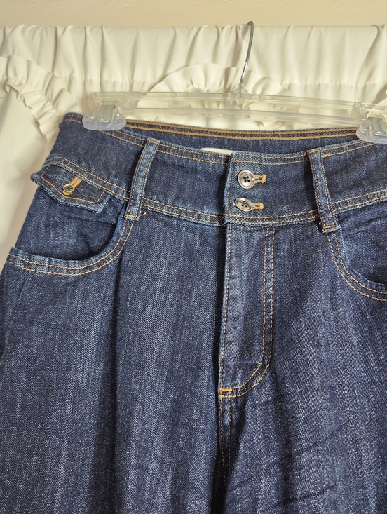 Anthropologie PILCRO Ultra Wide-Leg Jeans Dark Wash Size 27 - Picture 3 of 8